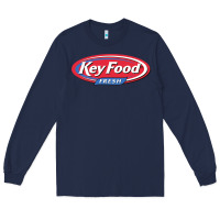 Navy keyfood fresh Long Sleeve Tee - linhVisuals