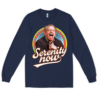 Navy serenity later serenity now Long Sleeve Tee - linhVisuals