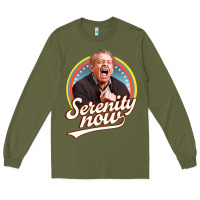 Army Green serenity later serenity now Long Sleeve Tee - linhVisuals