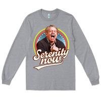 Heather Grey serenity later serenity now Long Sleeve Tee - linhVisuals