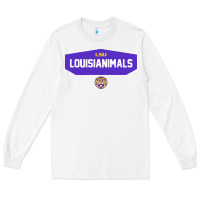 White lsu louisianimals Long Sleeve Tee - linhVisuals
