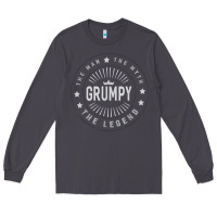 Smoke graphic 365 grumpy the legend men funny gift Long Sleeve Tee - linhVisuals