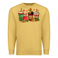 Antique Gold christmas cookies coffee Premium Sweatshirt - Jasminsmagicworld