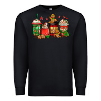 Black christmas cookies coffee Premium Sweatshirt - Jasminsmagicworld