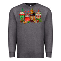Charcoal Heather christmas cookies coffee Premium Sweatshirt - Jasminsmagicworld