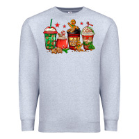 Heather Grey christmas cookies coffee Premium Sweatshirt - Jasminsmagicworld