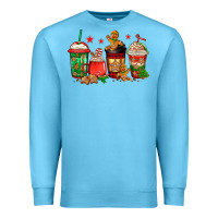 Ocean Blue christmas cookies coffee Premium Sweatshirt - Jasminsmagicworld