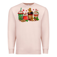 Pale Pink christmas cookies coffee Premium Sweatshirt - Jasminsmagicworld