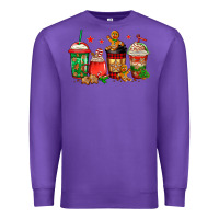 Purple christmas cookies coffee Premium Sweatshirt - Jasminsmagicworld
