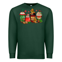 Sports Green christmas cookies coffee Premium Sweatshirt - Jasminsmagicworld