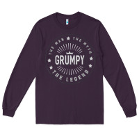 Plum graphic 365 grumpy the legend men funny gift Long Sleeve Tee - linhVisuals