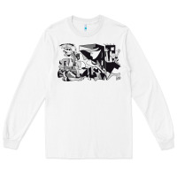 White guernica artwork Long Sleeve Tee - linhVisuals