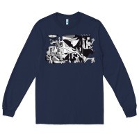 Navy guernica artwork Long Sleeve Tee - linhVisuals