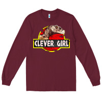 Burgundy clever girl Long Sleeve Tee - linhVisuals