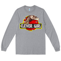 Heather Grey clever girl Long Sleeve Tee - linhVisuals