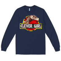 Navy clever girl Long Sleeve Tee - linhVisuals