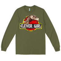 Army Green clever girl Long Sleeve Tee - linhVisuals