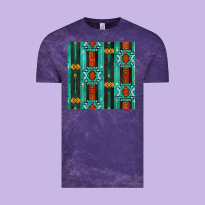 Native American Aztec Seamless Pattern 5 Vintage Tee Designed By Bundleandbundleshop