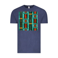 Vintage Denim native american aztec seamless pattern 5 Vintage Tee - BundleAndBundleShop