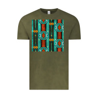 Vintage Olive native american aztec seamless pattern 5 Vintage Tee - BundleAndBundleShop