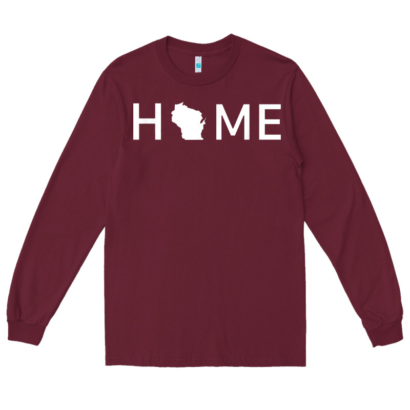 Home In Wisconsin Love U.s Long Sleeve Tee by linhVisuals | Teevron