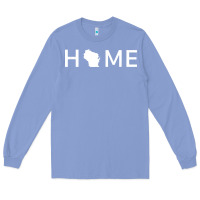 Colony Blue home in wisconsin love u.s Long Sleeve Tee - linhVisuals