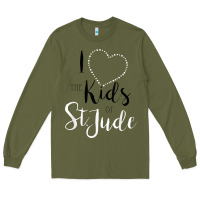 Army Green i love and heart the kids of st jude shirt for runners Long Sleeve Tee - linhVisuals