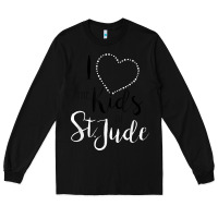 Black i love and heart the kids of st jude shirt for runners Long Sleeve Tee - linhVisuals