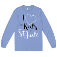 Colony Blue i love and heart the kids of st jude shirt for runners Long Sleeve Tee - linhVisuals