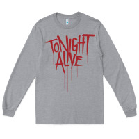 Heather Grey tonight alive Long Sleeve Tee - linhVisuals