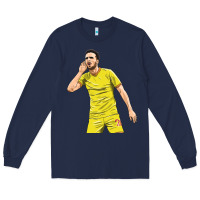 Navy Diogo Jota Long Sleeve Tee - linhVisuals