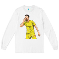 White Diogo Jota Long Sleeve Tee - linhVisuals