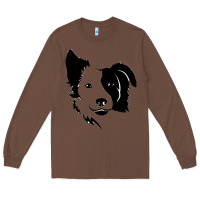 Chestnut dog, collie, dogs, collies, border collies, puppy, sheepdog Long Sleeve Tee - linhVisuals