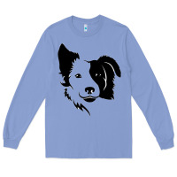 Colony Blue dog, collie, dogs, collies, border collies, puppy, sheepdog Long Sleeve Tee - linhVisuals