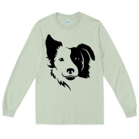 Matcha dog, collie, dogs, collies, border collies, puppy, sheepdog Long Sleeve Tee - linhVisuals