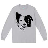 Moon Dust dog, collie, dogs, collies, border collies, puppy, sheepdog Long Sleeve Tee - linhVisuals