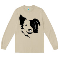 Mushroom dog, collie, dogs, collies, border collies, puppy, sheepdog Long Sleeve Tee - linhVisuals