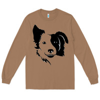 Toasted Coconut dog, collie, dogs, collies, border collies, puppy, sheepdog Long Sleeve Tee - linhVisuals