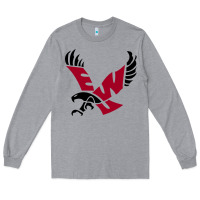 Heather Grey eastern washington eagles Long Sleeve Tee - linhVisuals