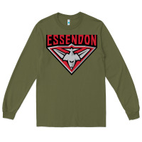 Army Green essendon fc Long Sleeve Tee - linhVisuals