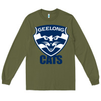 Army Green geelong cats Long Sleeve Tee - linhVisuals