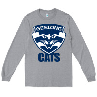 Heather Grey geelong cats Long Sleeve Tee - linhVisuals