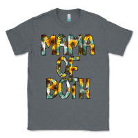 Charcoal Heather Mama of Both Classic Tee - CowCowDesign