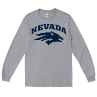 Heather Grey nevada wolf pack Long Sleeve Tee - linhVisuals