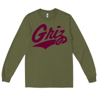 Army Green montana griz Long Sleeve Tee - linhVisuals