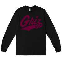 Black montana griz Long Sleeve Tee - linhVisuals