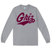 Heather Grey montana griz Long Sleeve Tee - linhVisuals