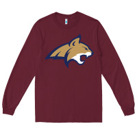Burgundy montana state bobcats Long Sleeve Tee - linhVisuals
