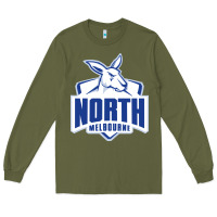 Army Green north melbourne fc Long Sleeve Tee - linhVisuals