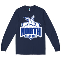 Navy north melbourne fc Long Sleeve Tee - linhVisuals